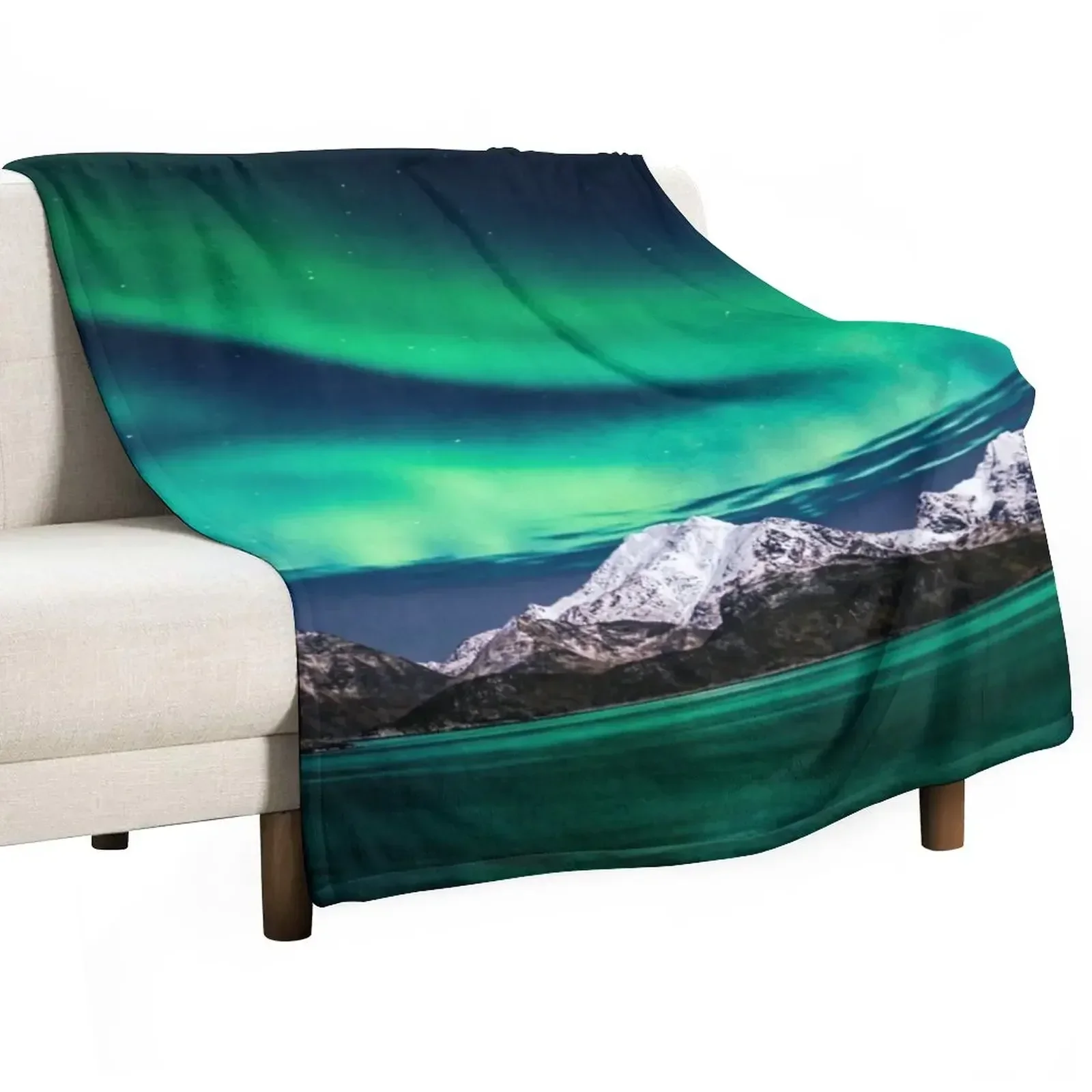 Home Decor Lighting Brands - Mountain Northern Lights Throw Blanket Cute