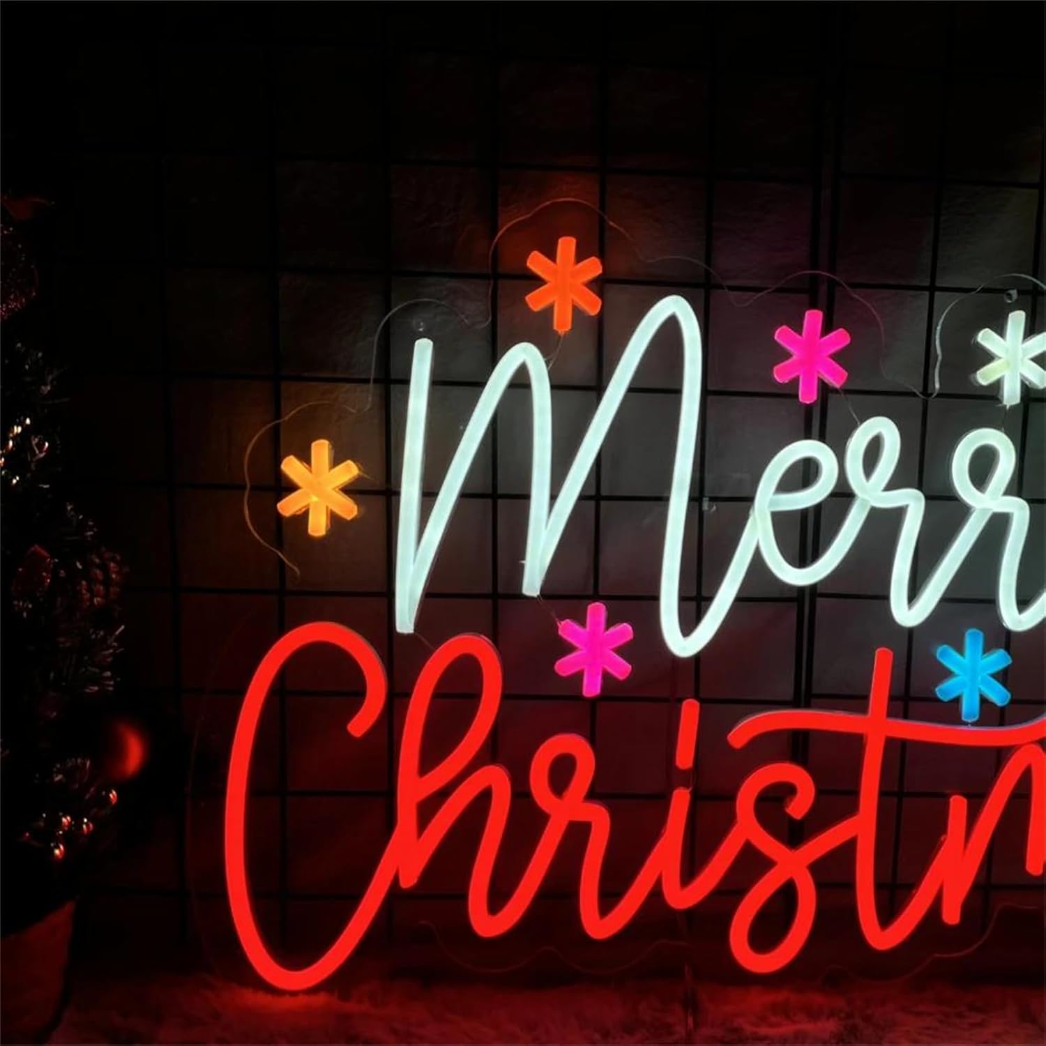 Merry Christmas Neon Sign with - Lighting Decoration Ideas For Home 评论和价格
