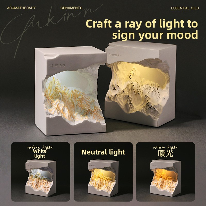 Golden Mountain Sunrise Aroma  - Lighting Decor Sunrise 评论和价格