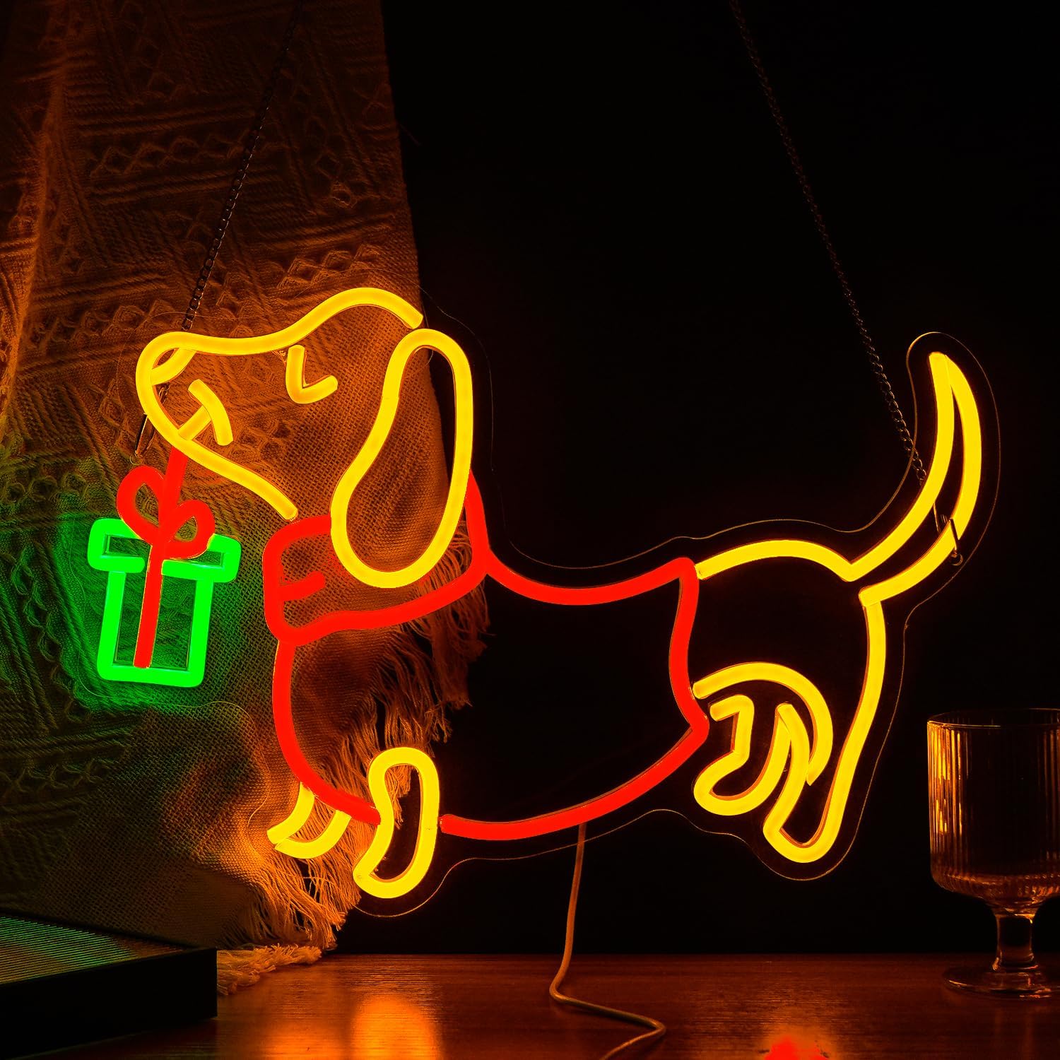 USB Dimmable Dachshund Neon Si - Lighting Decoration Ideas For Home 评论和价格