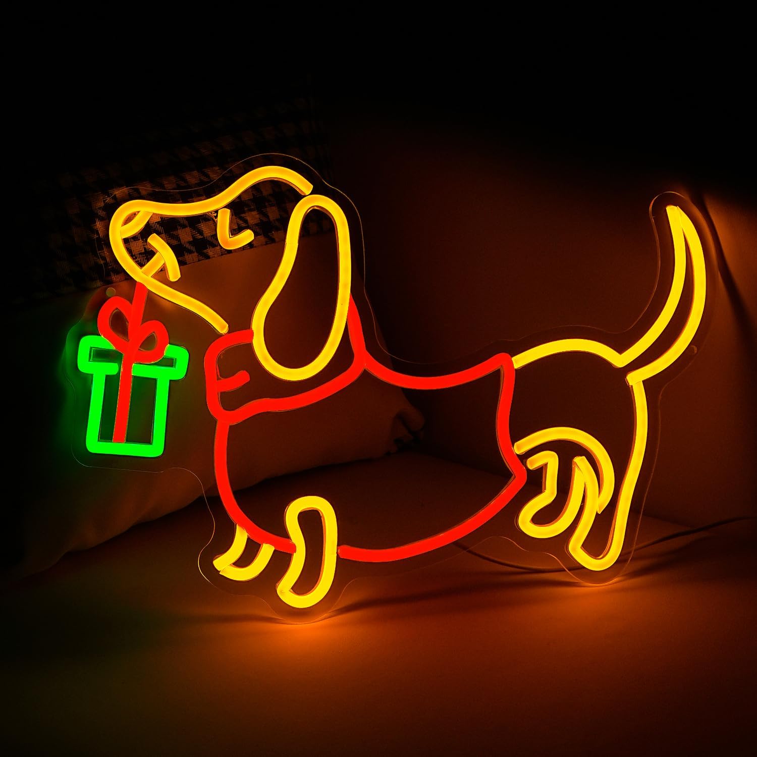USB Dimmable Dachshund Neon Si - Lighting Decoration Ideas For Home 评论和价格