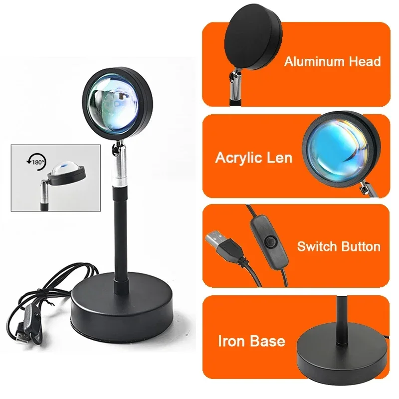 Sunset Mood Light Multiple Col - Sunset Lamp Projection 评论和价格