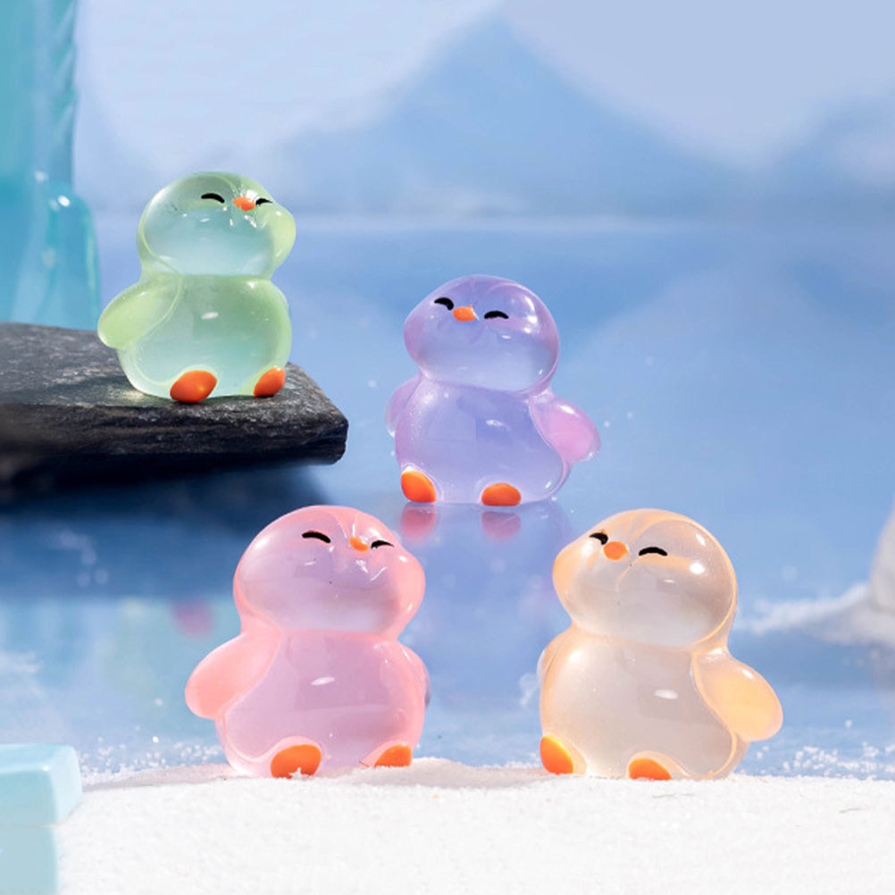 18Pcs Glowing Resin Penguins:  - Lighting Decoration Ideas For Home 评论和价格