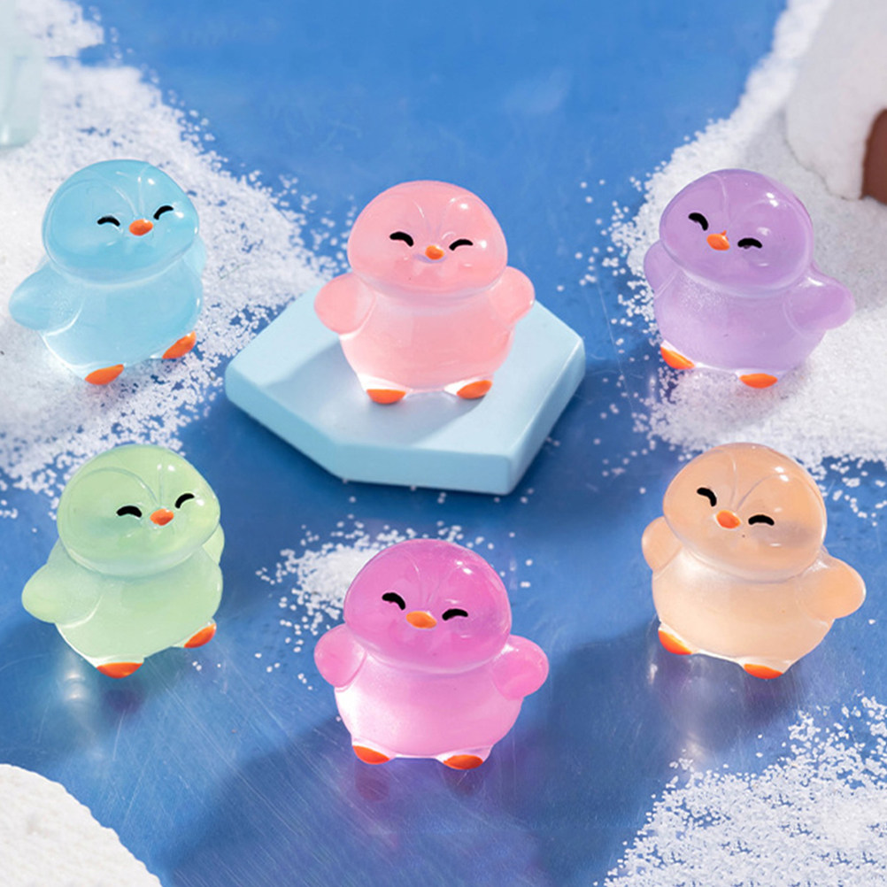 18Pcs Glowing Resin Penguins:  - Lighting Decoration Ideas For Home 评论和价格