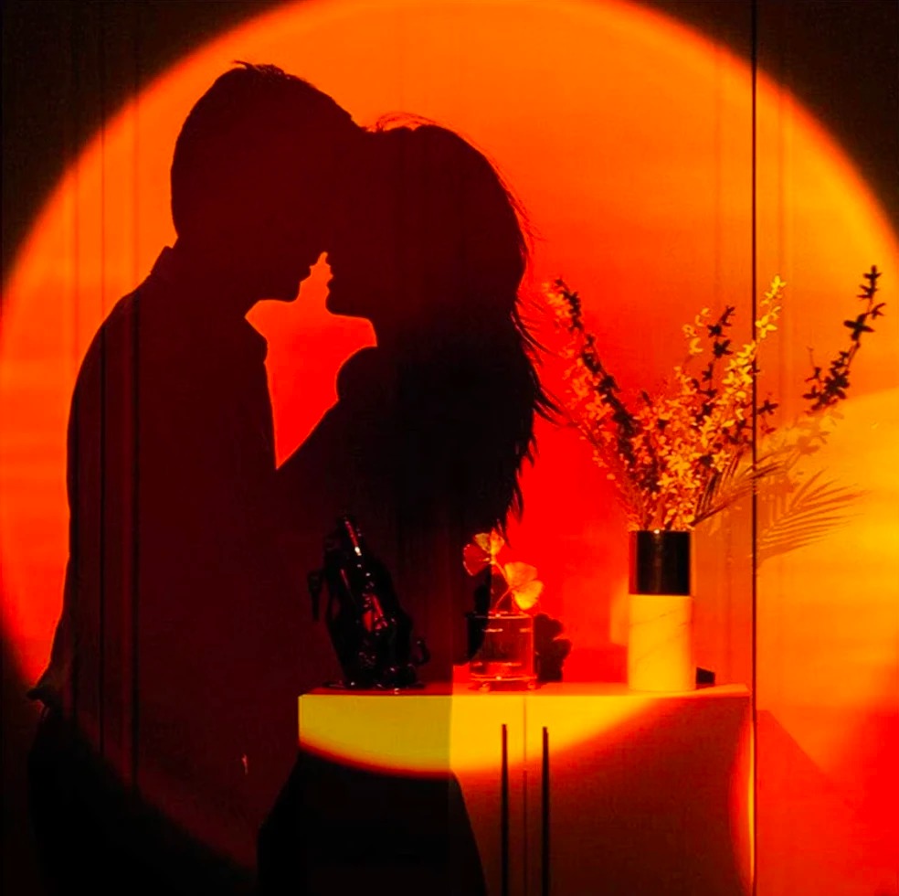 1pc USB Sunset Projection Lamp - Sunset Lamp Projection 评论和价格