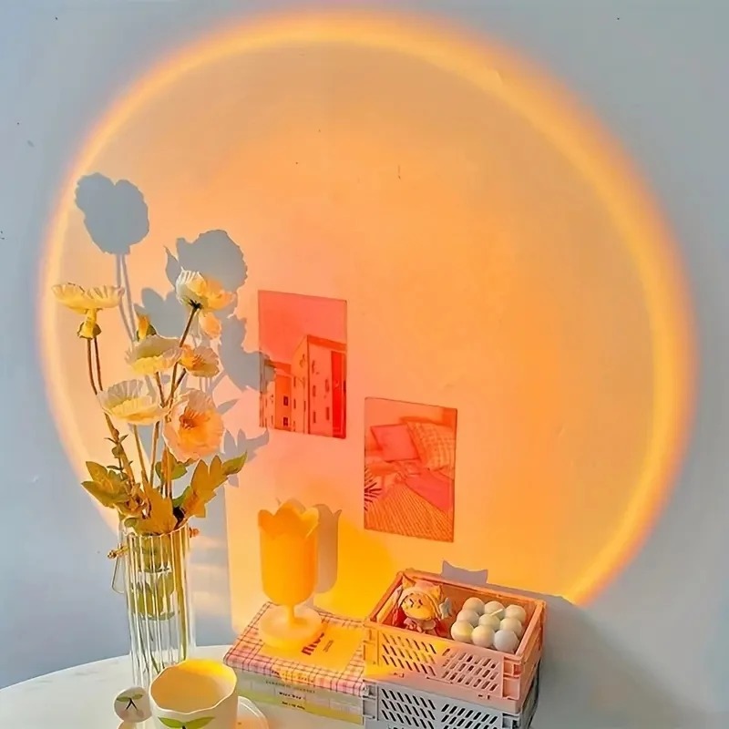 1pc USB Sunset Projection Lamp - Sunset Lamp Projection 评论和价格