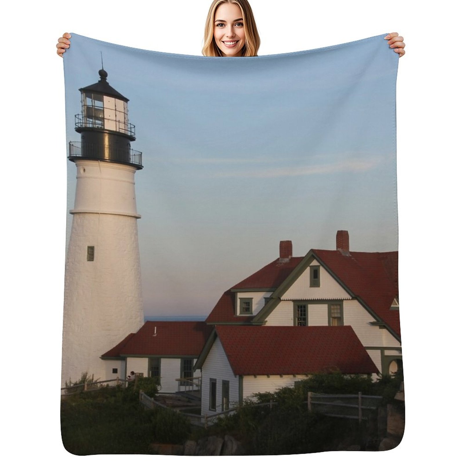 Portland Head Light Throw Blan - Lighting Decoration Ideas For Home 评论和价格