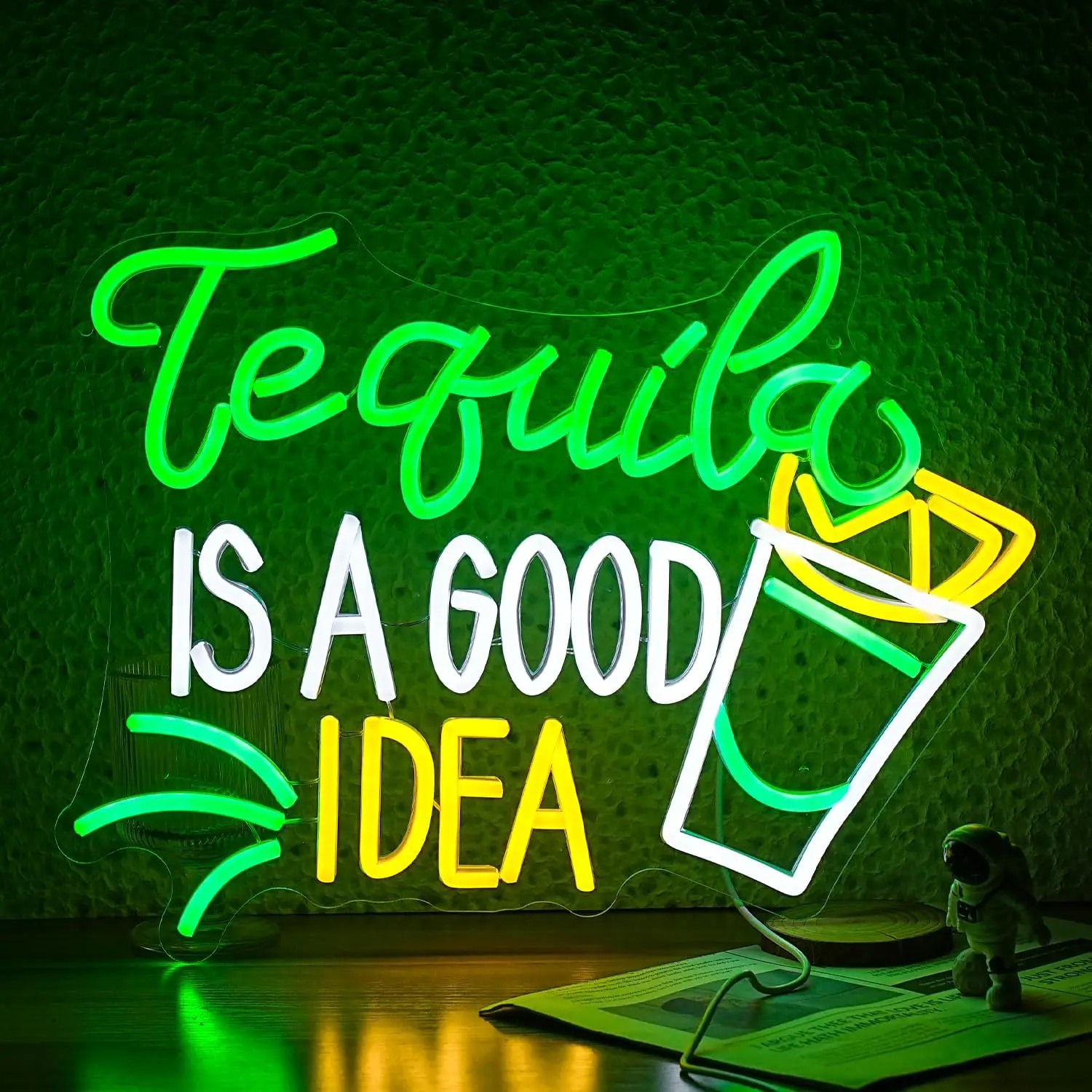 Tequila Is A Good Idea Neon Si - Lighting Decoration Ideas For Home 评论和价格