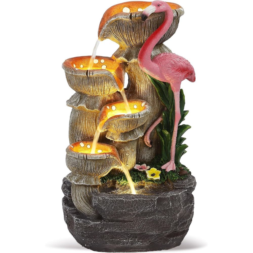 5 Tier Garden Waterfalls with  - Lighting Decoration Stand 评论和价格