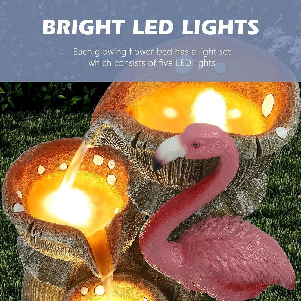 5 Tier Garden Waterfalls with  - Lighting Decoration Stand 评论和价格