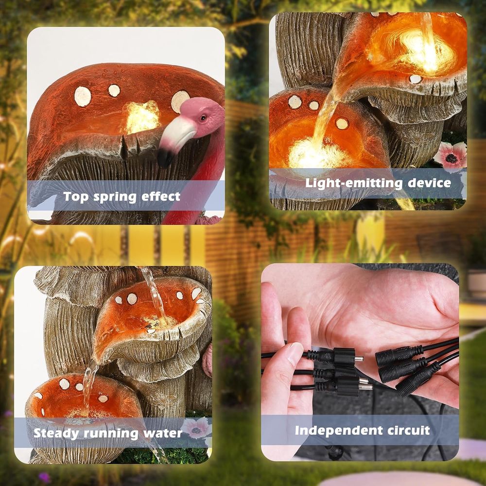 5 Tier Garden Waterfalls with  - Lighting Decoration Stand 评论和价格