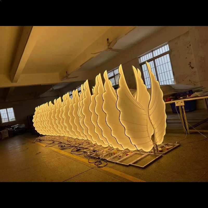 Glowing Angel Wings Light Prop - Lighting Decor Wedding 评论和价格