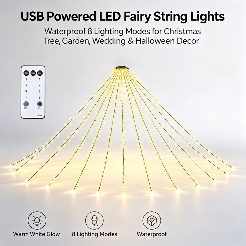 USB LED Fairy String Lights, W - Lighting Decor Wedding 评论和价格