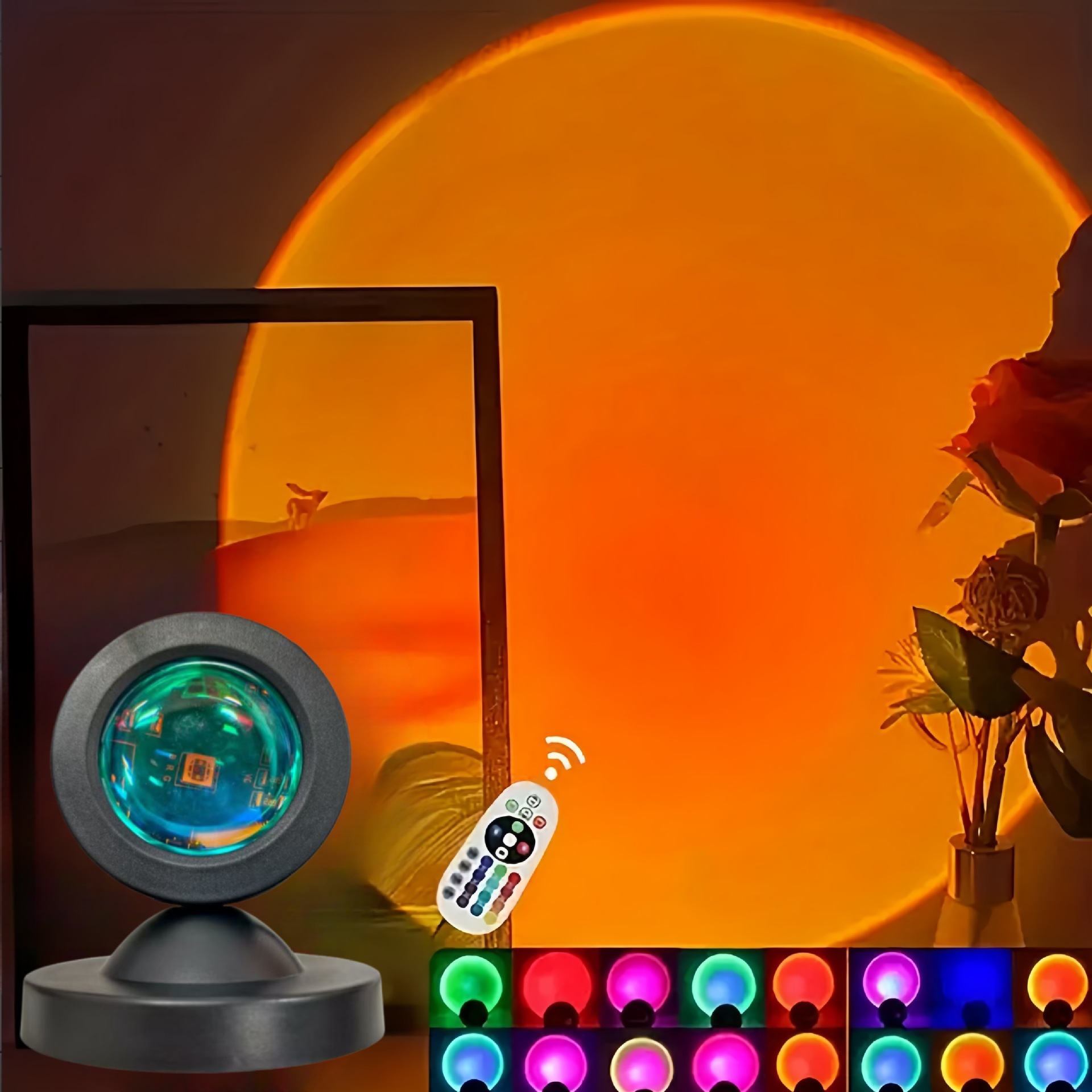 1pc Vibrant Sunset Projection  - Sunset Lamp Projection 评论和价格
