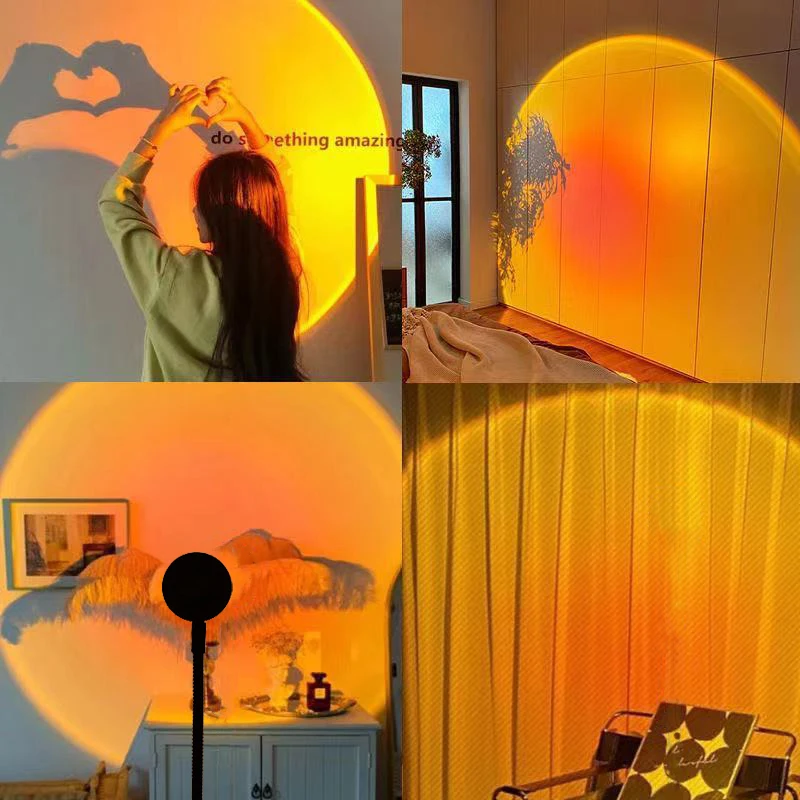 Sunset Lamp Night Light Multi  - Sunset Lamp Projection 评论和价格