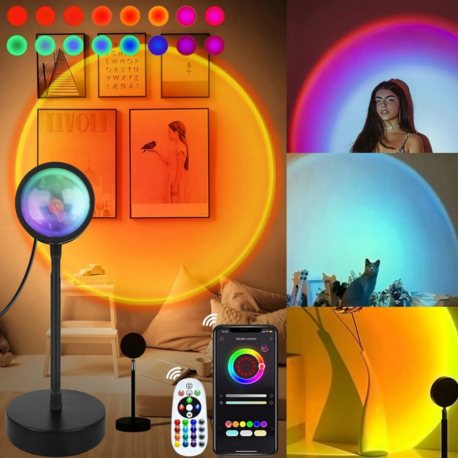 Smart Sunset Lamp Tuya LED Nig - Sunset Lamp Projection 评论和价格