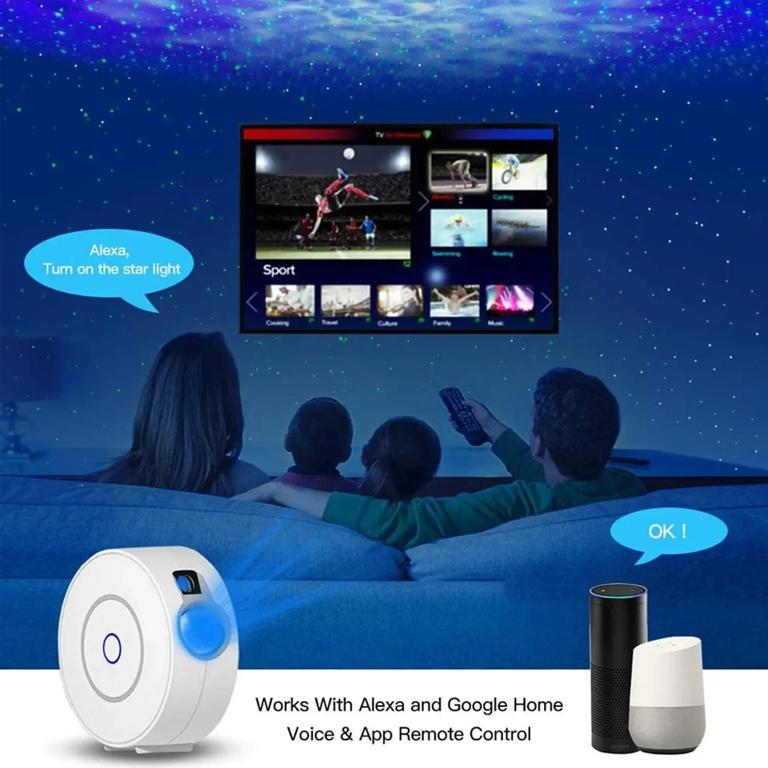 Tuya WiFi Intelligent Aurora G - Sunset Lamp Projection 评论和价格