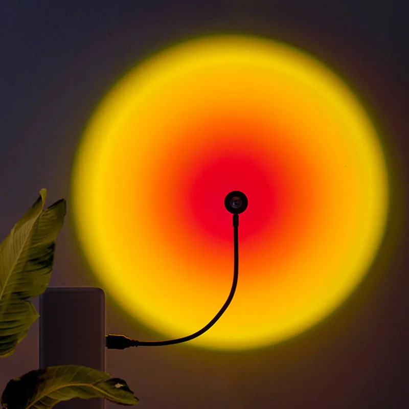 1-4pcs Sunset Lamp LED Rainbow - Sunset Lamp Projection 评论和价格