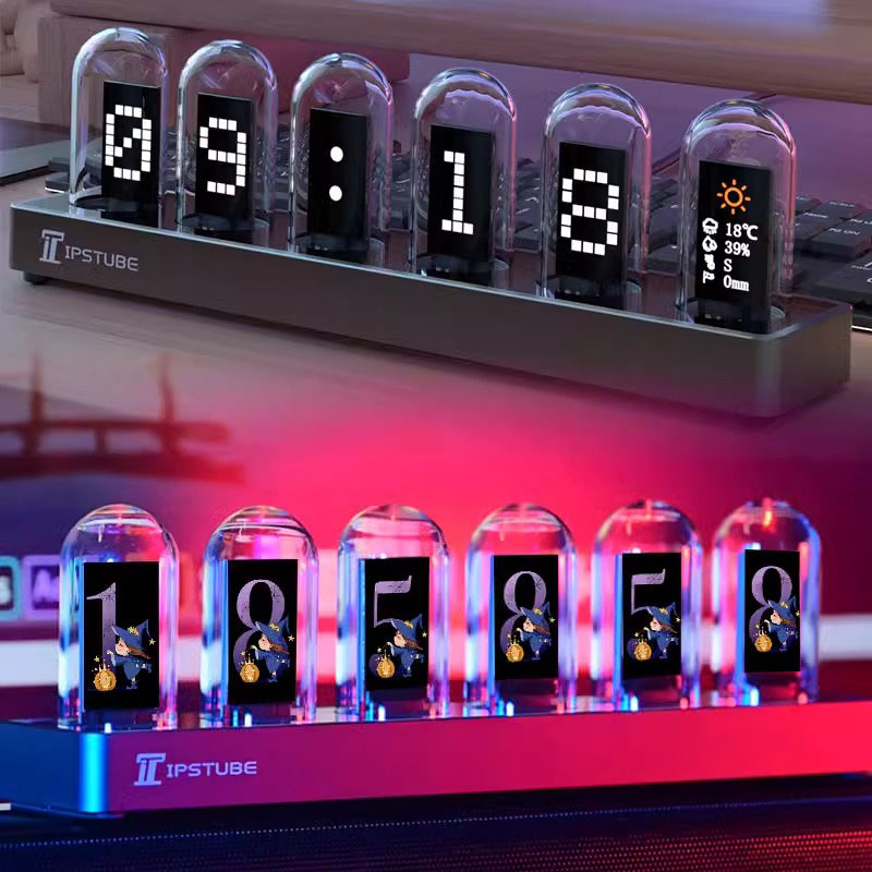 RGB Nixie Tube Clock LED Glows - Lighting Decoration Ideas For Home 评论和价格