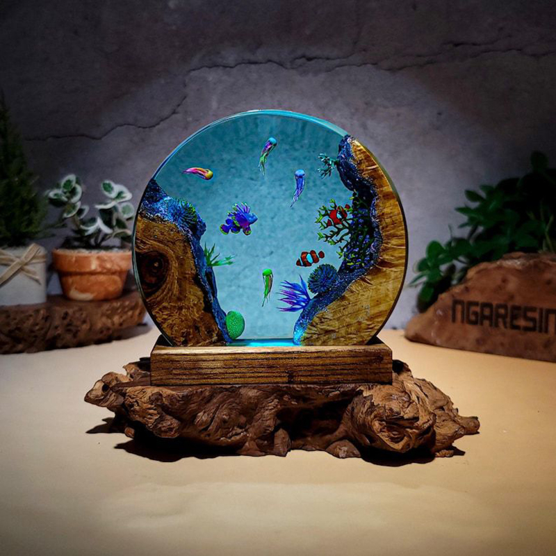 Ocean Aquarium Organism Resin  - Lighting Decor Wedding 评论和价格