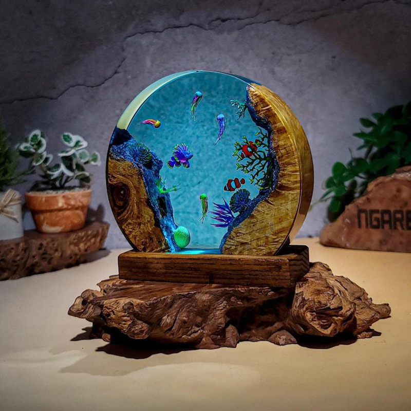 Ocean Aquarium Organism Resin  - Lighting Decor Wedding 评论和价格