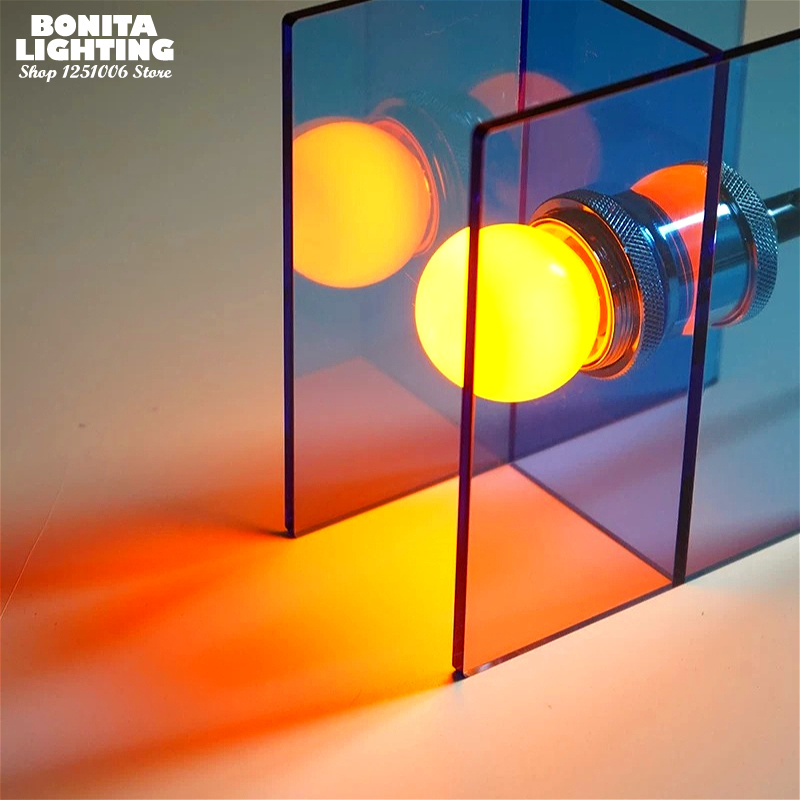 Geometric Acrylic Table Lamp M - Lighting Decor Sunrise 评论和价格