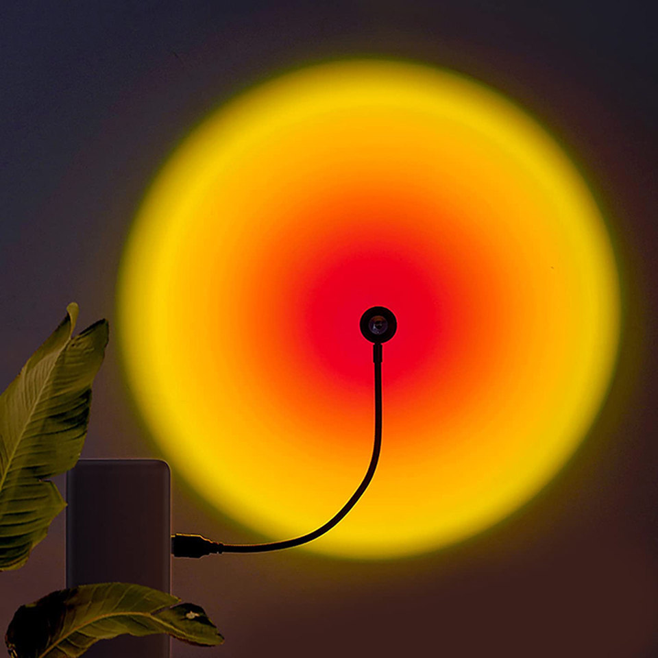 1x USB Sunset Lamp LED Rainbow - Sunset Lamp Projection 评论和价格