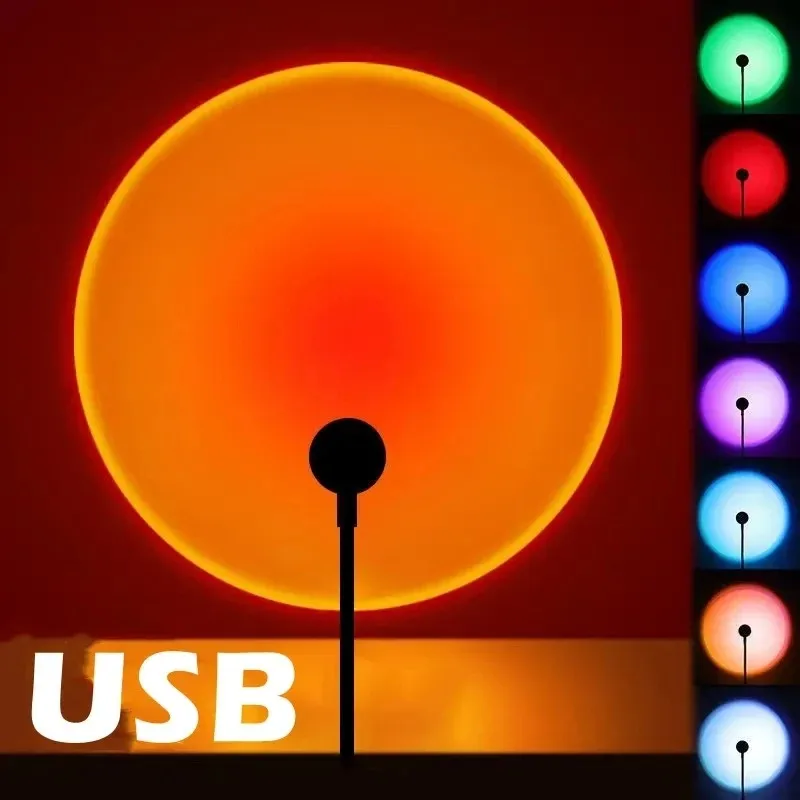 Projection Lamp USB Sunset Rai - Sunset Lamp Projection 评论和价格
