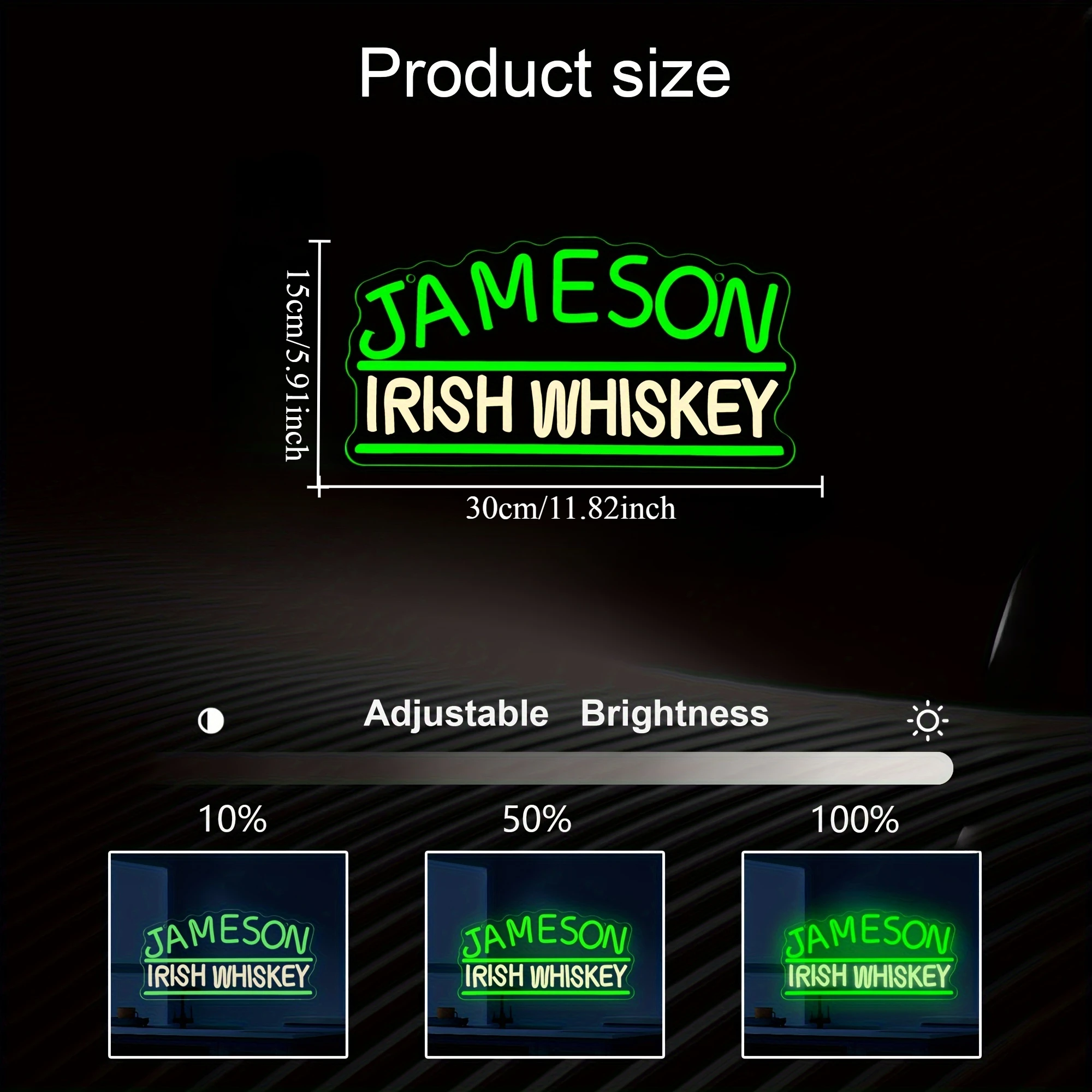 Jameson Irish Whiskey Brand Lo - Home Decor Lighting Brands 评论和价格