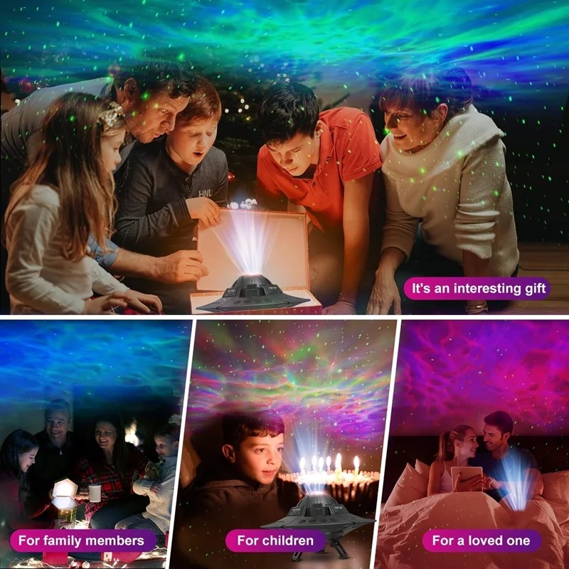 Night Light UFO LED Star Proje - Sunset Lamp Projection 评论和价格