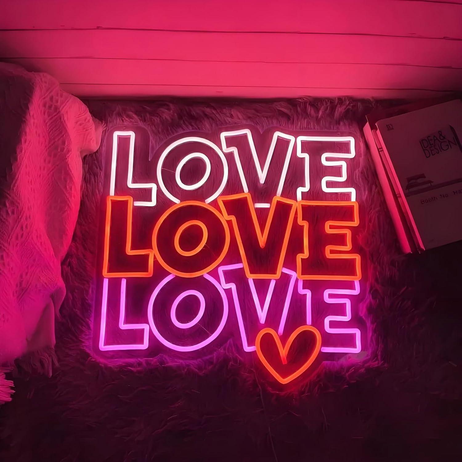 Love Neon Sign USB Dimmable LE - Lighting Decor Wedding 评论和价格