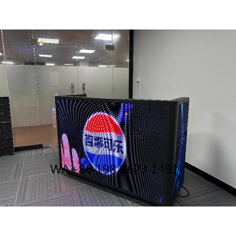 Portable DJ Booth Facade LED V - Lighting Decoration Stand 评论和价格