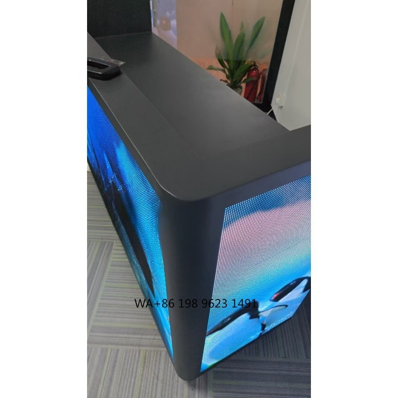 Portable DJ Booth Facade LED V - Lighting Decoration Stand 评论和价格
