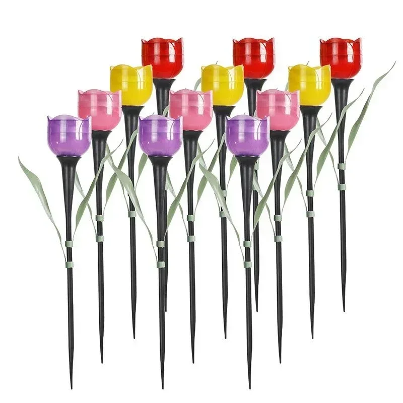 1Pcs Garden Tulip Flower Shape - Lighting Decoration Stand 评论和价格