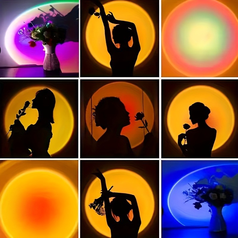 1pc Vibrant Sunset Projection  - Sunset Lamp Projection 评论和价格