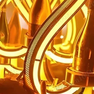 Iron Art LED Light Up Wine Bot - Lighting Decoration Stand 评论和价格