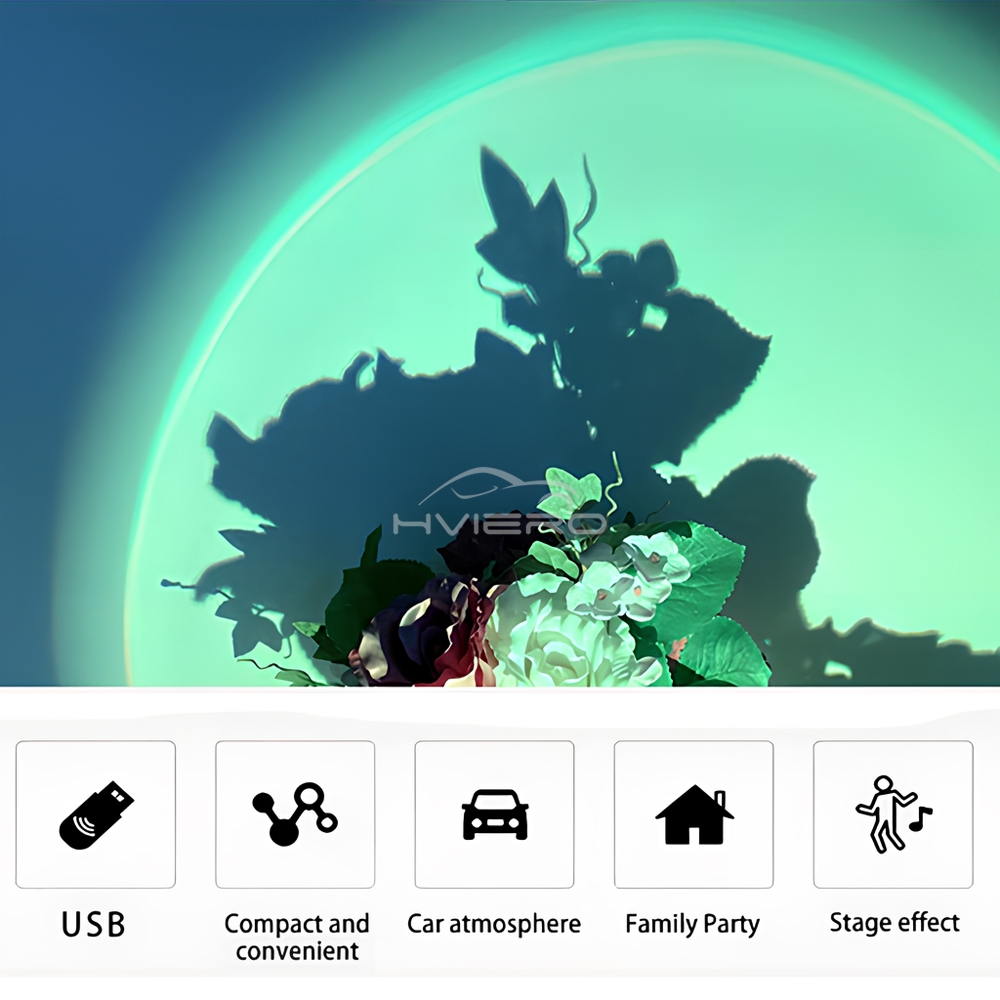 1Pcs USB Interface Sunset Lamp - Sunset Lamp Projection 评论和价格