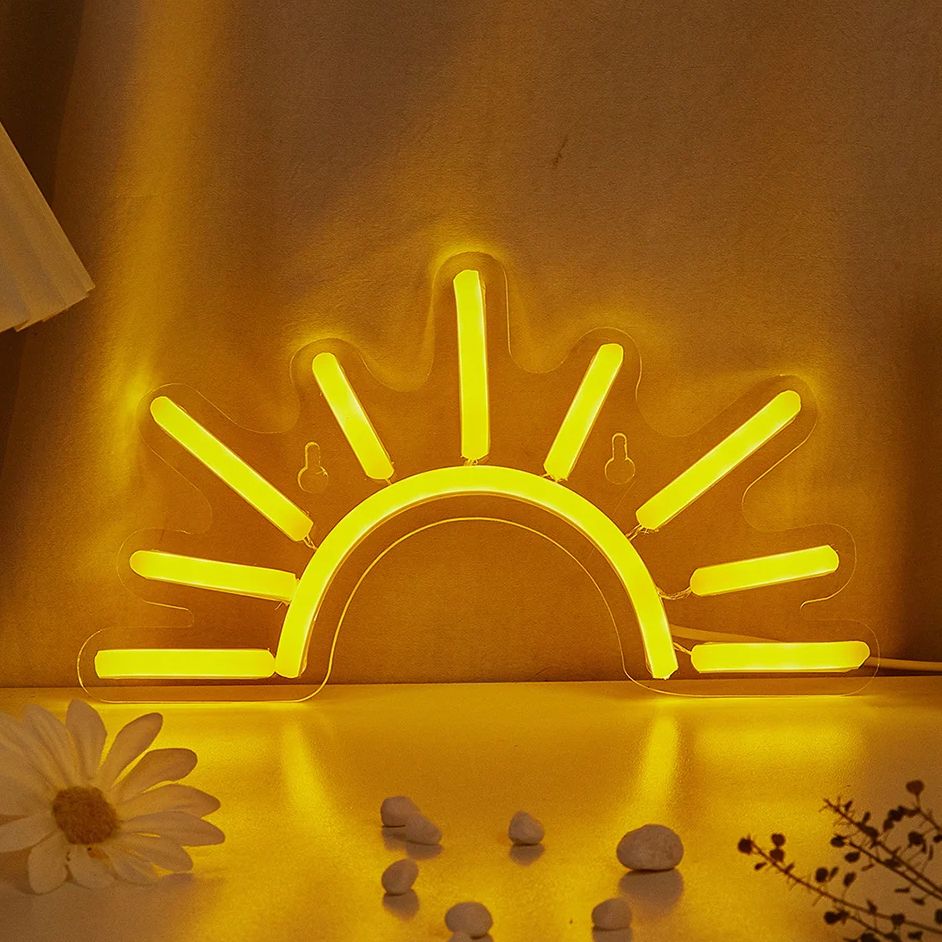 Chi-Buy 1PC Sunrise Shape LED  - Lighting Decor Sunrise 评论和价格