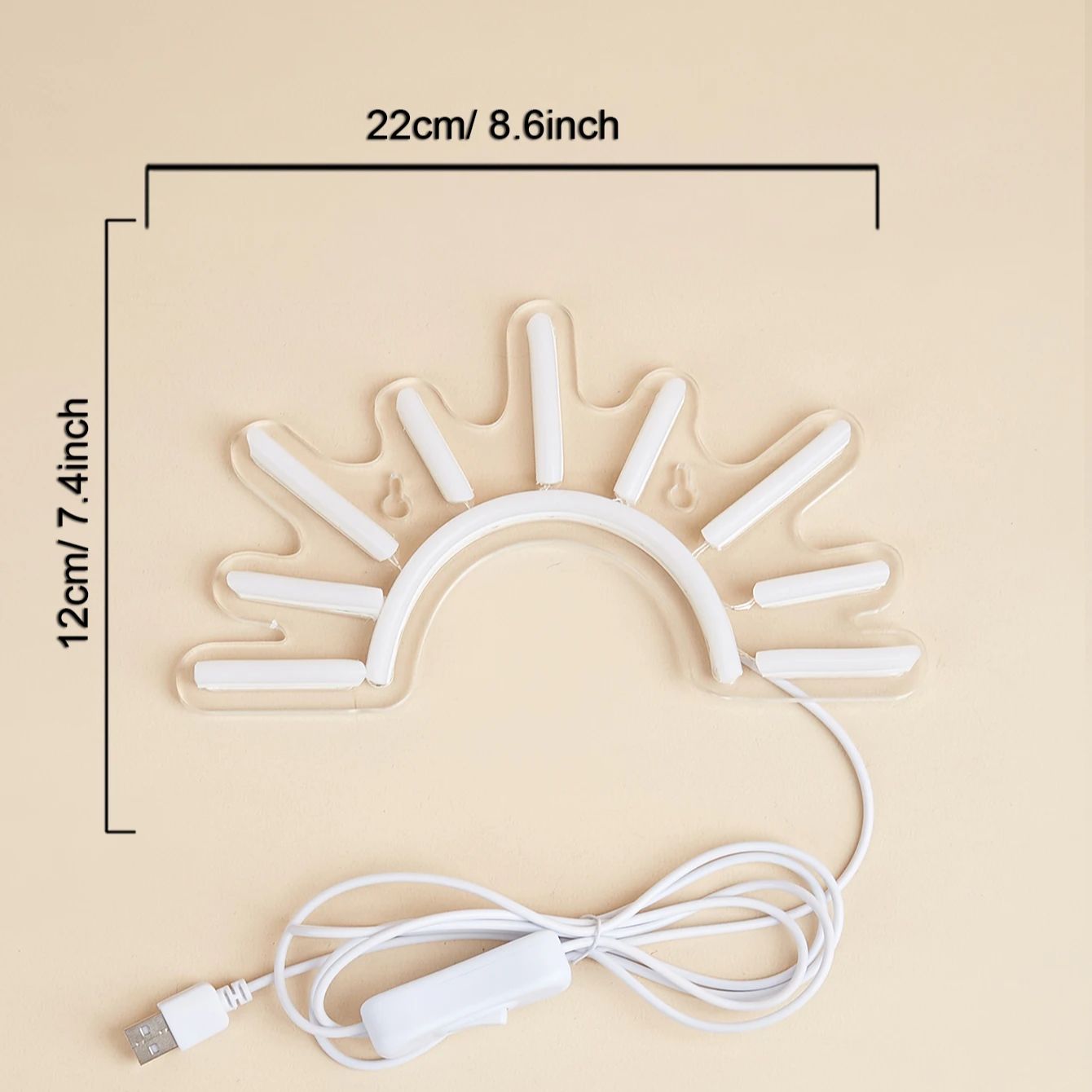 Chi-Buy 1PC Sunrise Shape LED  - Lighting Decor Sunrise 评论和价格
