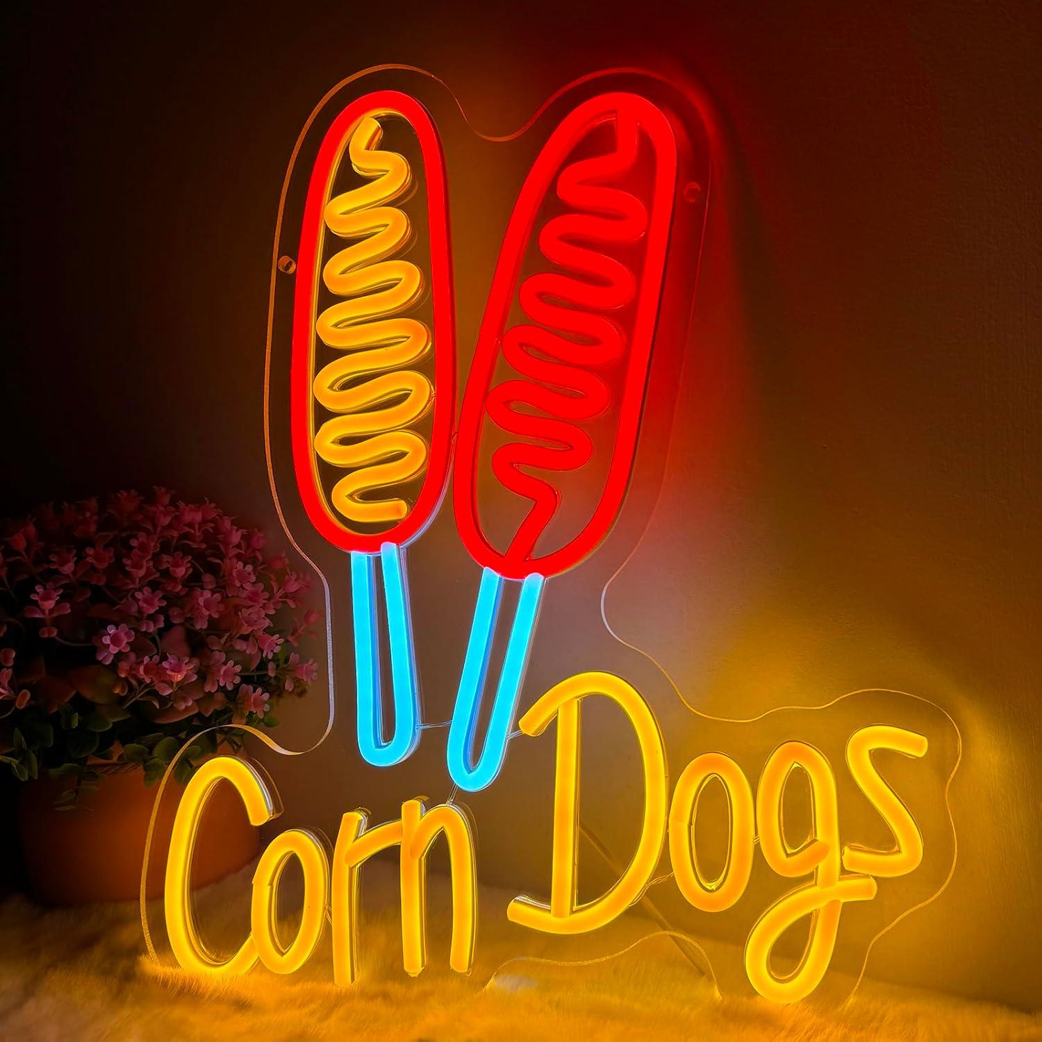 Corn Dog Neon Sign Snack USB D - Lighting Decor Wedding 评论和价格