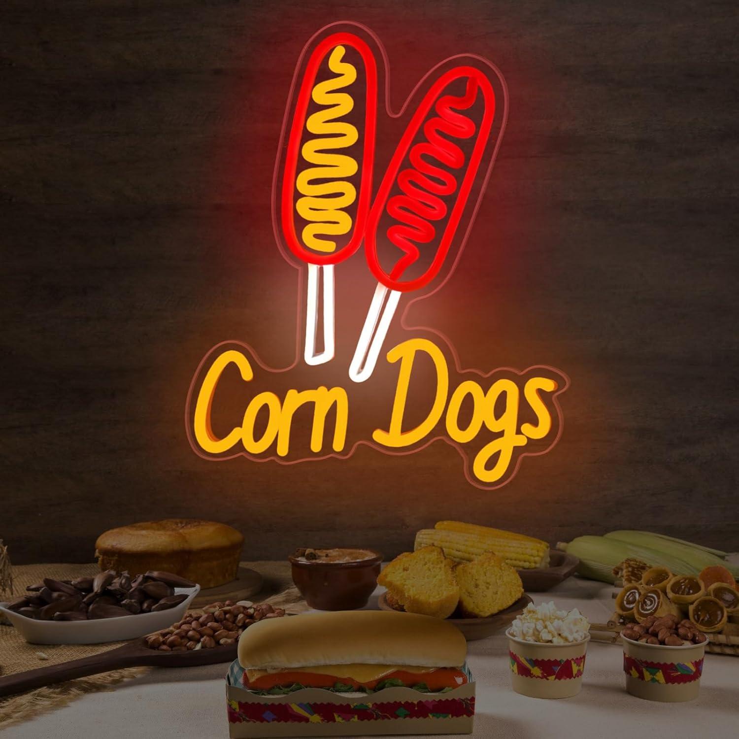 Corn Dog Neon Sign Snack USB D - Lighting Decor Wedding 评论和价格