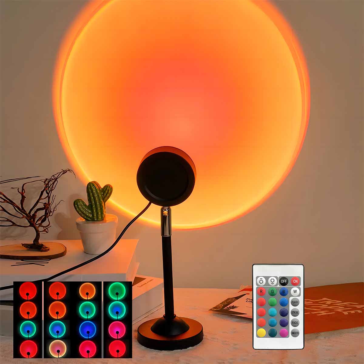 Sunset Projection Light Remote - Sunset Lamp Projection 评论和价格